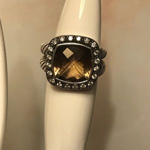 David Yurman Albion 11mm Smoky Quartz Ring